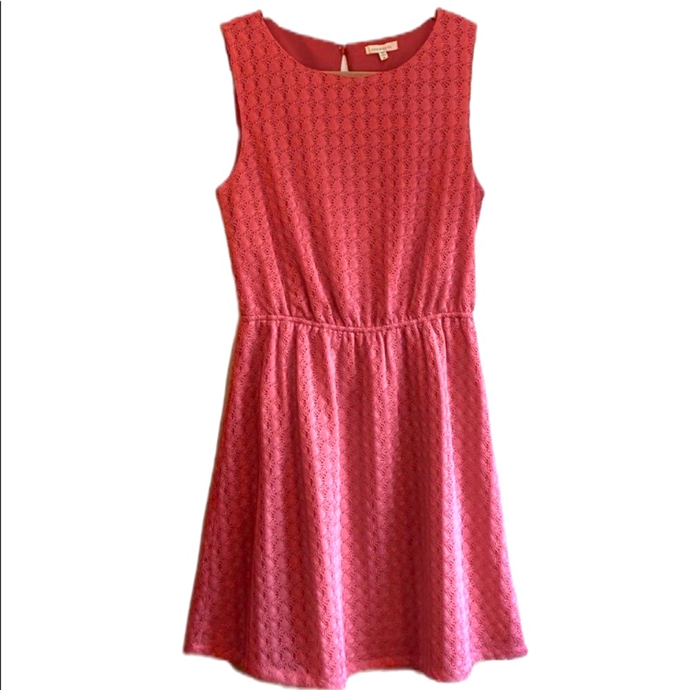 Under Skies: Anthro Pink Open Back Mini Dress | Sz S